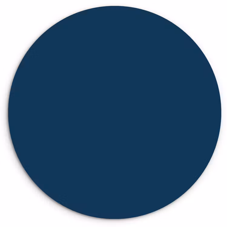 Deep - Ocean - Blauw Wandcirkel kunststof plaat 5mm dik klein 188 -3d