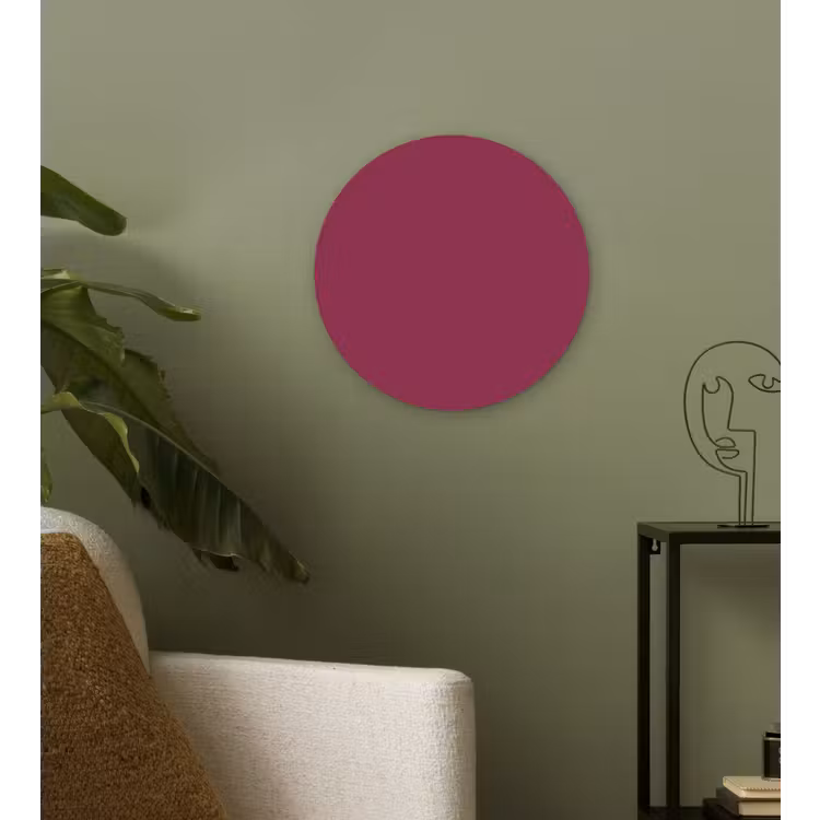 Deep - Rasberry - Rood Wandcirkel kunststof plaat 5mm dik klein 188 -sfeer3