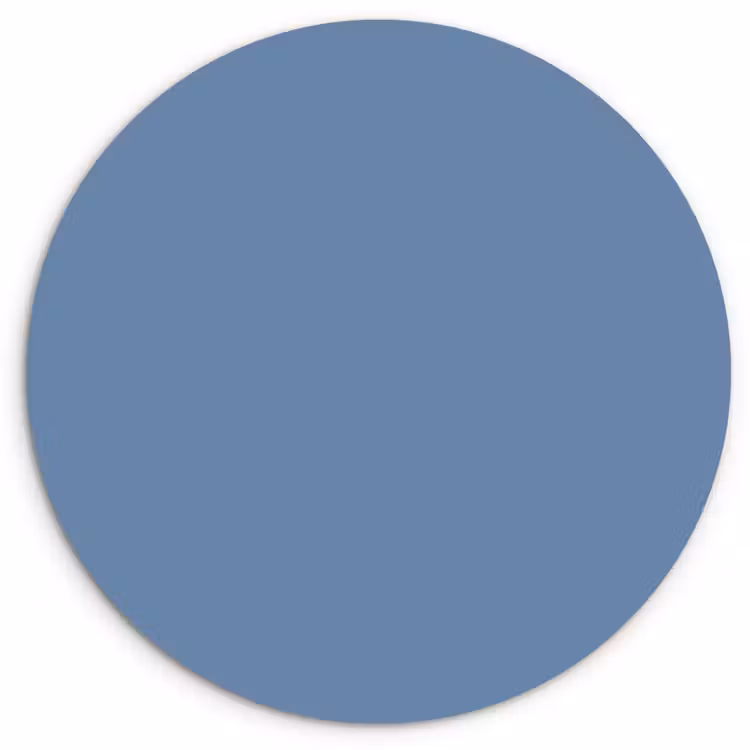 Denim - Breeze - Blauw Wandcirkel kunststof plaat 5mm dik klein 188 -3d