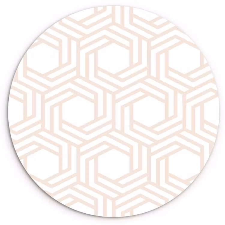 Design - Geometrie - Patroon Wandcirkel kunststof plaat 5mm dik klein 188 -3d