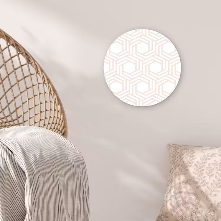 Design - Geometrie - Patroon Wandcirkel kunststof plaat 5mm dik klein 188 -sfeer5