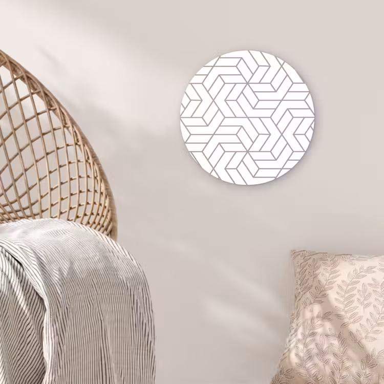 Design - Geometrie - Patroon Wandcirkel kunststof plaat 5mm dik klein 188 -sfeer5