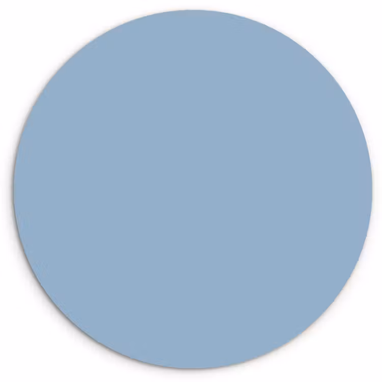 Dusty - Denim - Blauw Wandcirkel kunststof plaat 5mm dik klein 188 -3d
