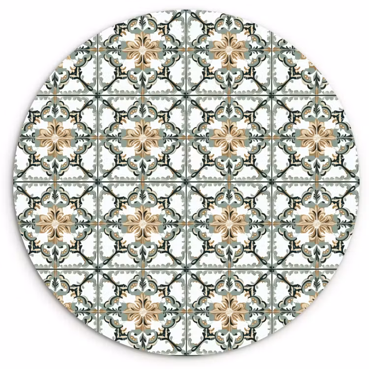 Floraal - Verweerd - Keurrijk Wandcirkel kunststof plaat 5mm dik klein 188 -3d