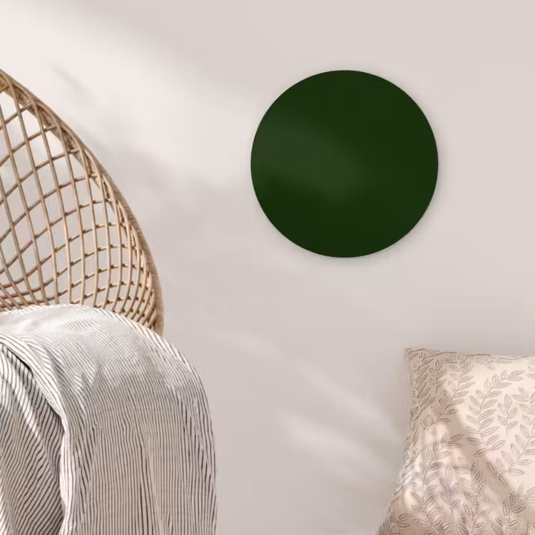 Forest - Green - Groen Wandcirkel kunststof plaat 5mm dik klein 188 -sfeer5