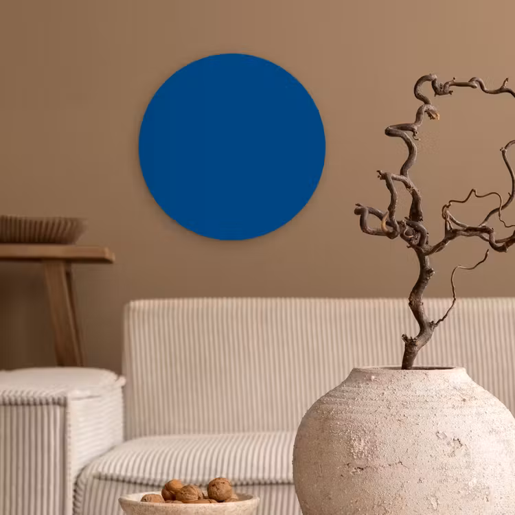 Free - Groove - Blauw Wandcirkel kunststof plaat 5mm dik klein 188 -sfeer1