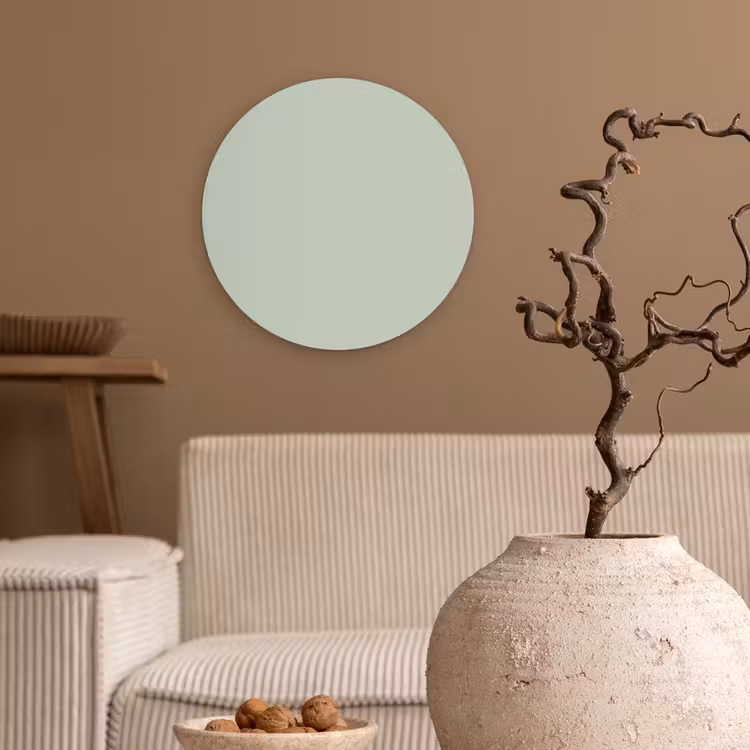 Frosted - Mint - Groen Wandcirkel kunststof plaat 5mm dik klein 188 -sfeer1