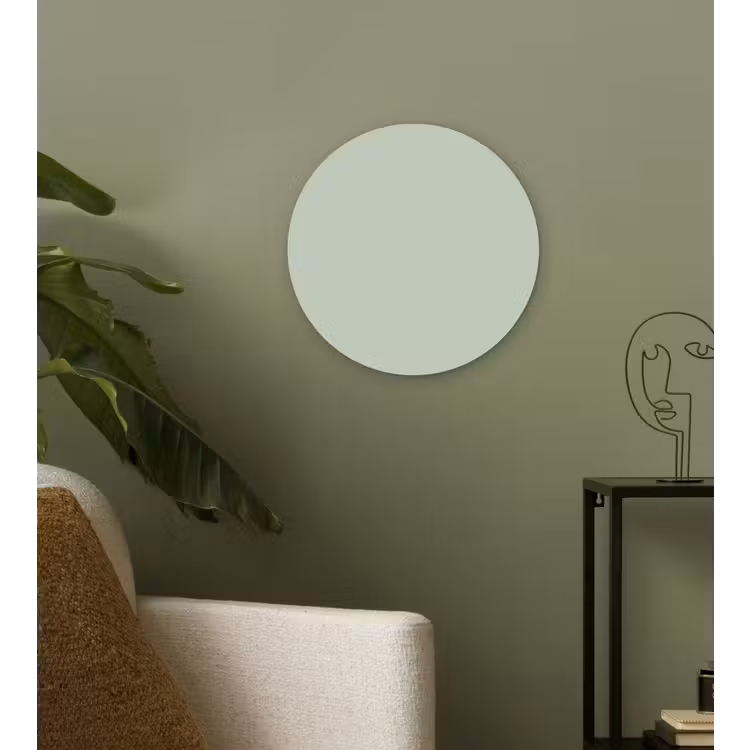 Frosted - Mint - Groen Wandcirkel kunststof plaat 5mm dik klein 188 -sfeer3