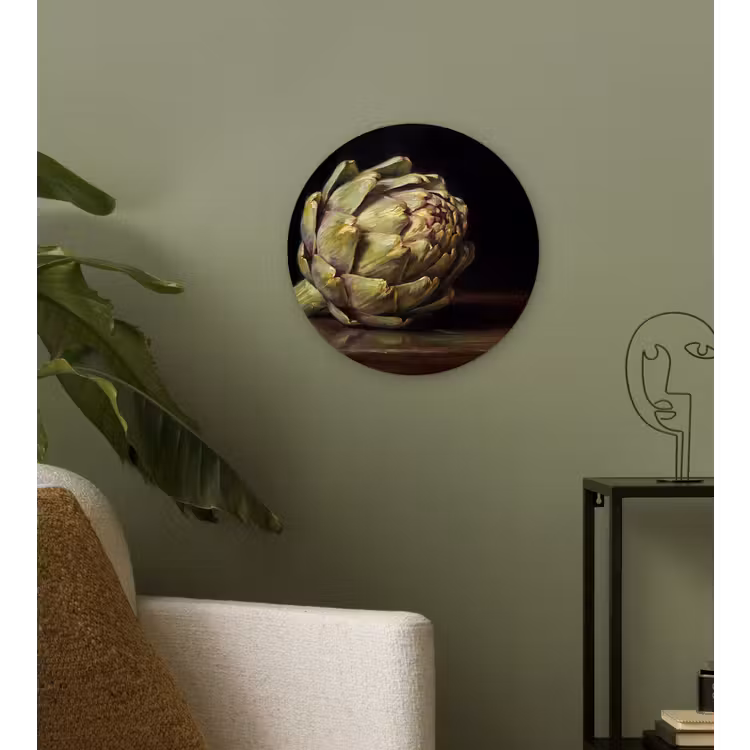 Muurcirkel glas - Artichok - Eten - Klassiek - Artichok - Eten - Klassiek Wandcirkel plexiglas klein