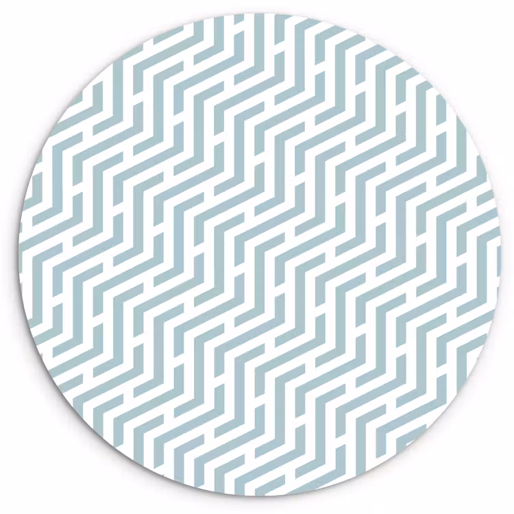 Design - Geometrie - Patroon - Groen Wandcirkel plexiglas klein 852 -3d