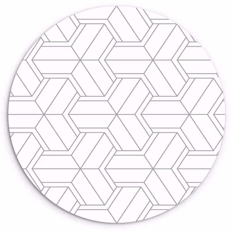 Design - Geometrie - Patroon - Lijn Wandcirkel plexiglas klein 852 -3d