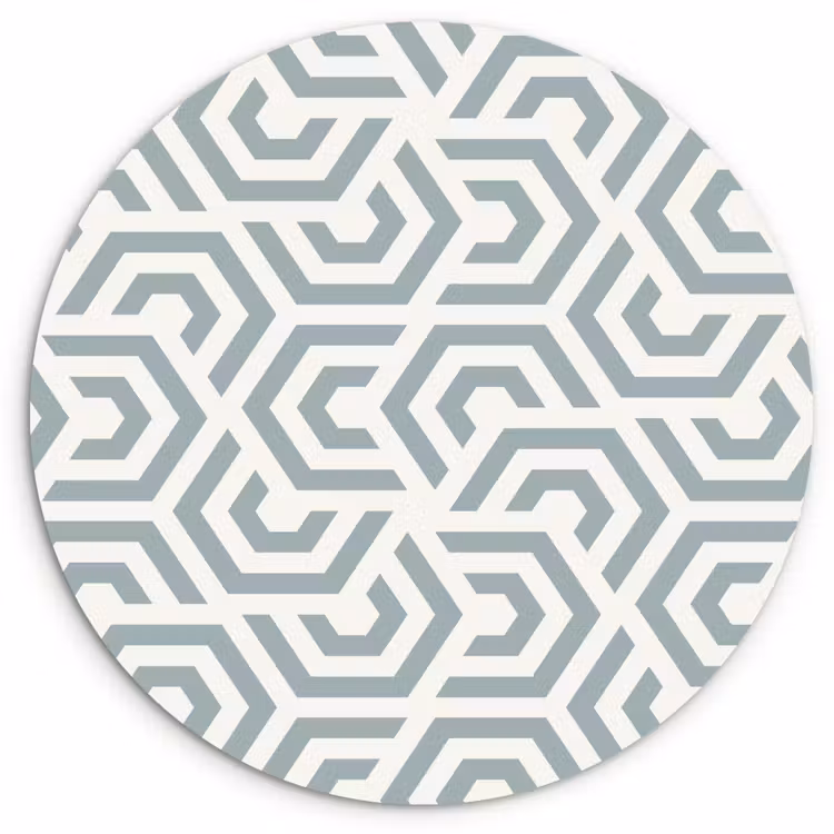 Design - Lijn - Patroon - Groen Wandcirkel plexiglas klein 852 -3d