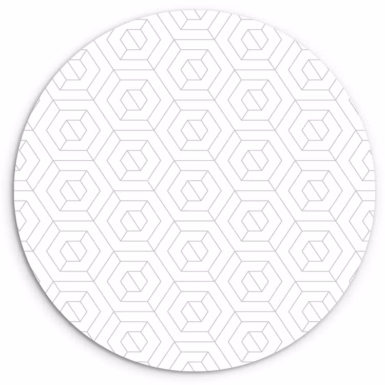 Grafisch - Patroon - Modern Wandcirkel plexiglas klein 852 -3d