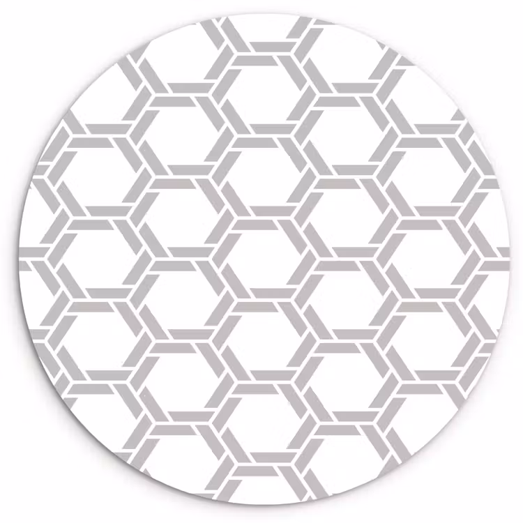 Grafisch - Patroon - Modern Wandcirkel plexiglas klein 852 -3d