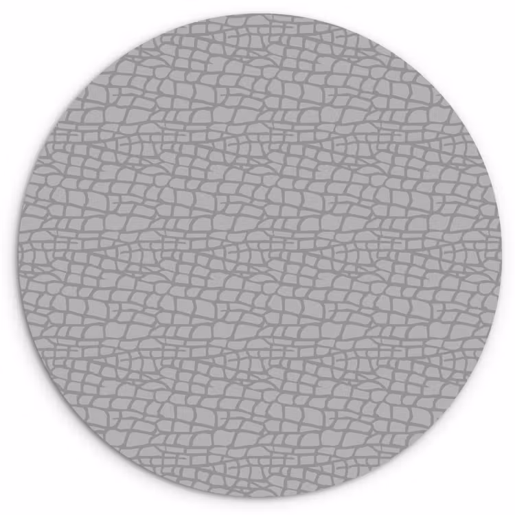 Grijs - Reptiel - Dier - Patroon Wandcirkel plexiglas klein 852 -3d