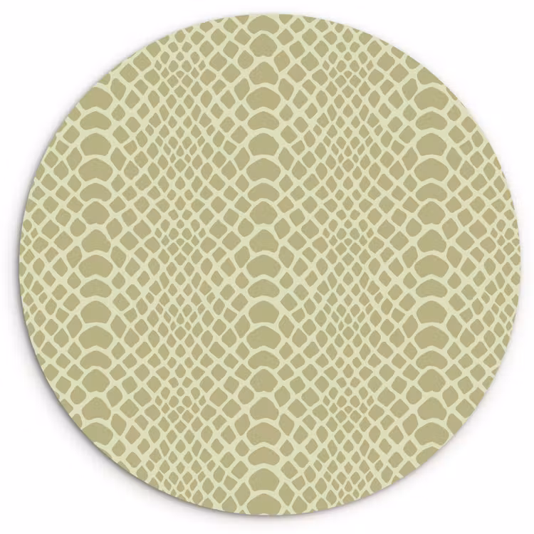 Groen - Patroon - Schubben Wandcirkel plexiglas klein 852 -3d