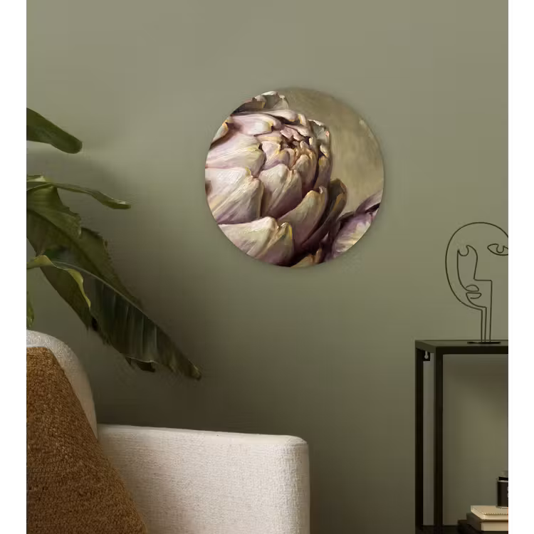 Muurcirkel glas - Groente - Stilleven - Schilderij - Groente - Stilleven - Schilderij Wandcirkel plexiglas klein
