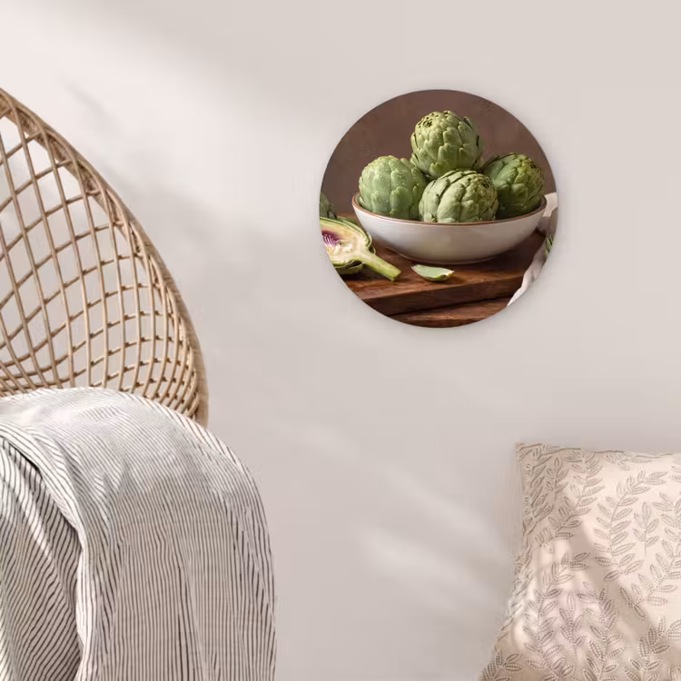 Muurcirkel glas - Groenten - Artisjok - Keuken - Groenten - Artisjok - Keuken Wandcirkel plexiglas klein