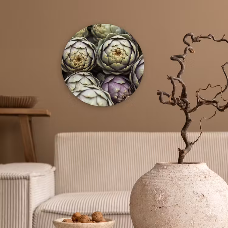 Muurcirkel glas - Groenten - Vers - Eten - Groenten - Vers - Eten Wandcirkel plexiglas klein