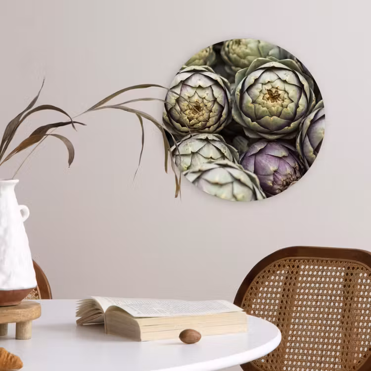 Muurcirkel glas - Groenten - Vers - Eten - Groenten - Vers - Eten Wandcirkel plexiglas klein