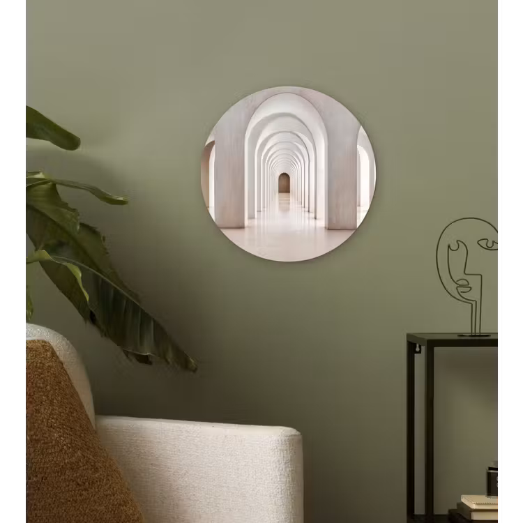 Hal - Bogen - Symmetrisch - Modern Wandcirkel plexiglas klein -sfeer3