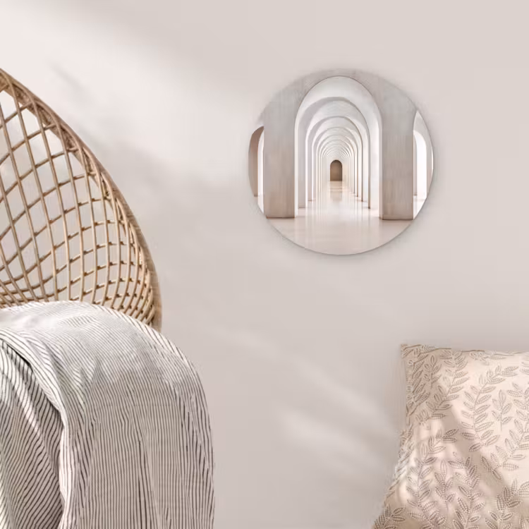Hal - Bogen - Symmetrisch - Modern Wandcirkel plexiglas klein -sfeer5