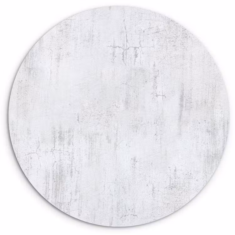Muur - Geverfd - Wit - Onafgewerkt Wandcirkel plexiglas klein 852 -3d