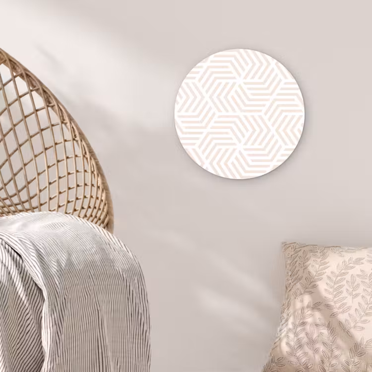 Patroon - Geometrie - Design - Pastel Wandcirkel plexiglas klein 852 -sfeer5