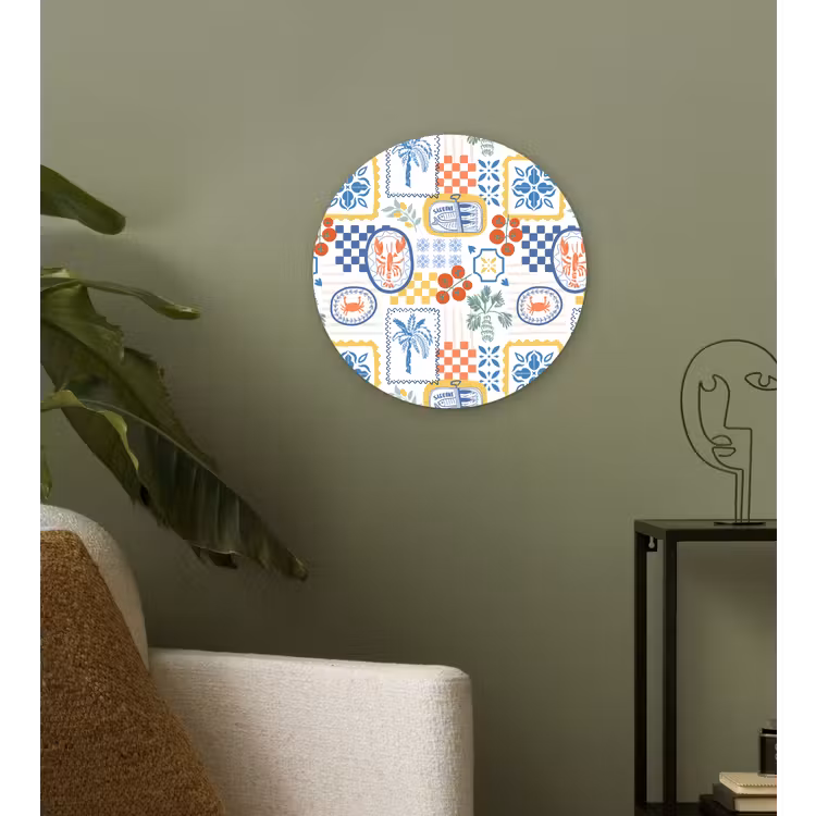 Zee - Sfeer - Tomaat -  Mozaïek Wandcirkel plexiglas klein 852 -sfeer3