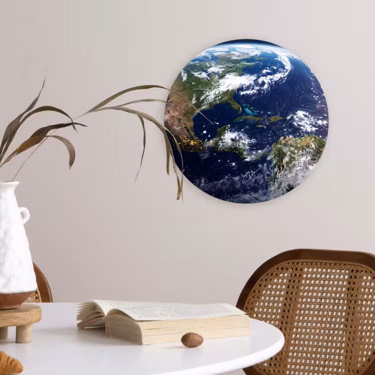 Muurcirkel glas - Planeet - Ruimte - Kosmos - Planeet - Ruimte - Kosmos Wandcirkel plexiglas klein
