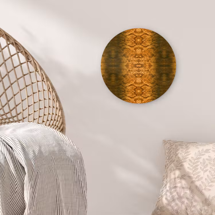 Slang - Boa - Amber Wandcirkel plexiglas klein 852 -sfeer5