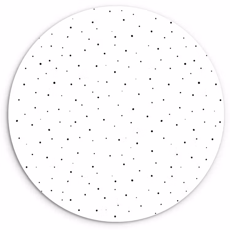 Spikkels - Zwart - Wit Wandcirkel plexiglas klein 852 -3d