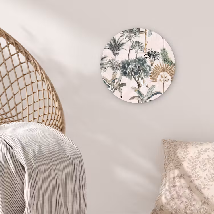 Inductie afdekplaat - Vintage - Jungle - Dieren - Natuur - Inductie beschermer Wandcirkel plexiglas klein -sfeer5