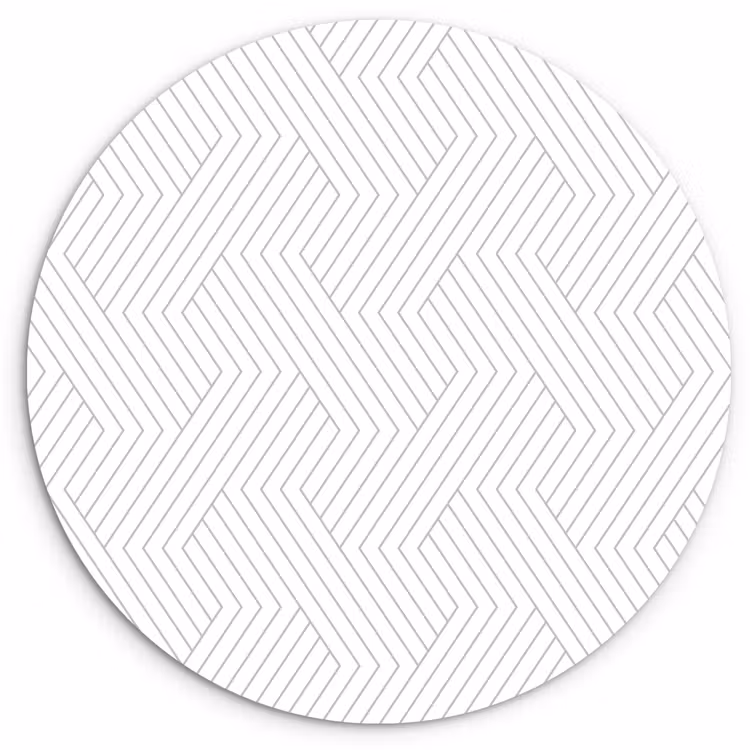Grafisch - Patroon - Modern Wandcirkel kunststof plaat 5mm dik klein 188 -3d