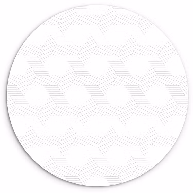Grafisch - Patroon - Modern Wandcirkel kunststof plaat 5mm dik klein 188 -3d