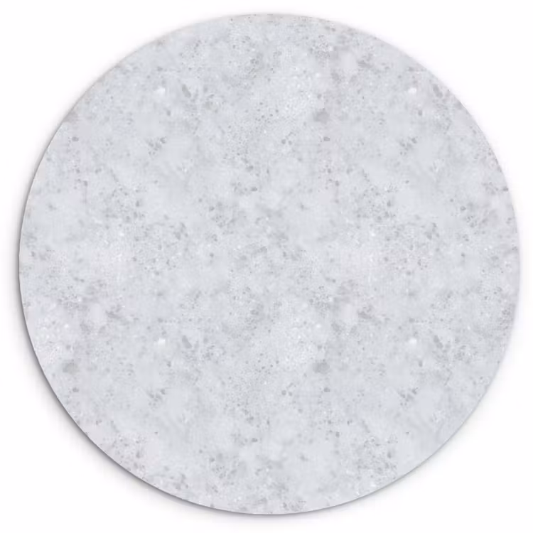 Grijs - Terrazzo-effect - Beton Wandcirkel kunststof plaat 5mm dik klein 188 -3d