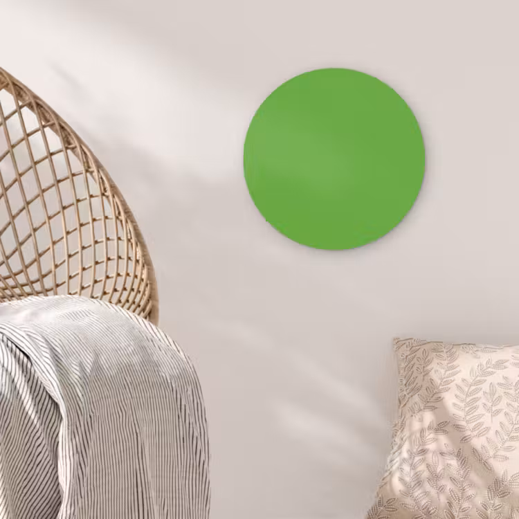 Groen - Kleuren - Natuur Wandcirkel kunststof plaat 5mm dik klein 188 -sfeer5