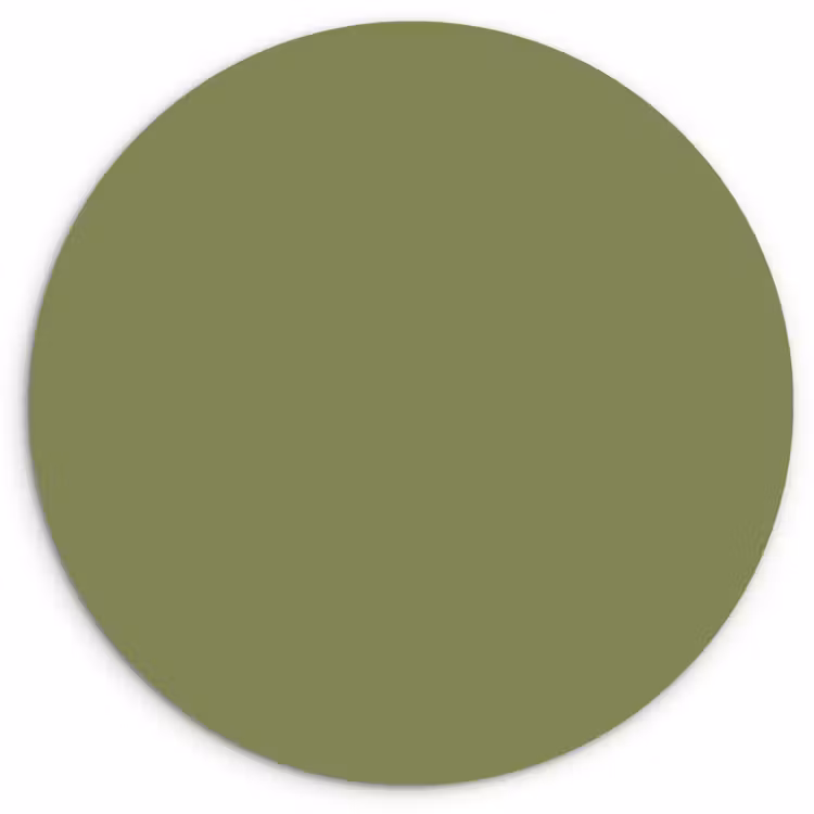 Herbal - Matcha - Groen Wandcirkel kunststof plaat 5mm dik klein 188 -3d