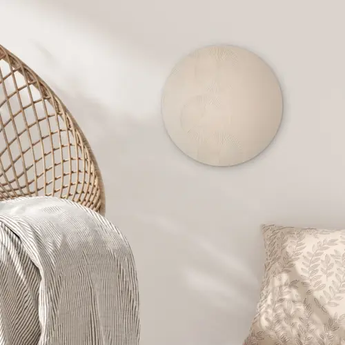 Japandi - Beige - Modern Wandcirkel kunststof plaat 5mm dik klein -sfeer5