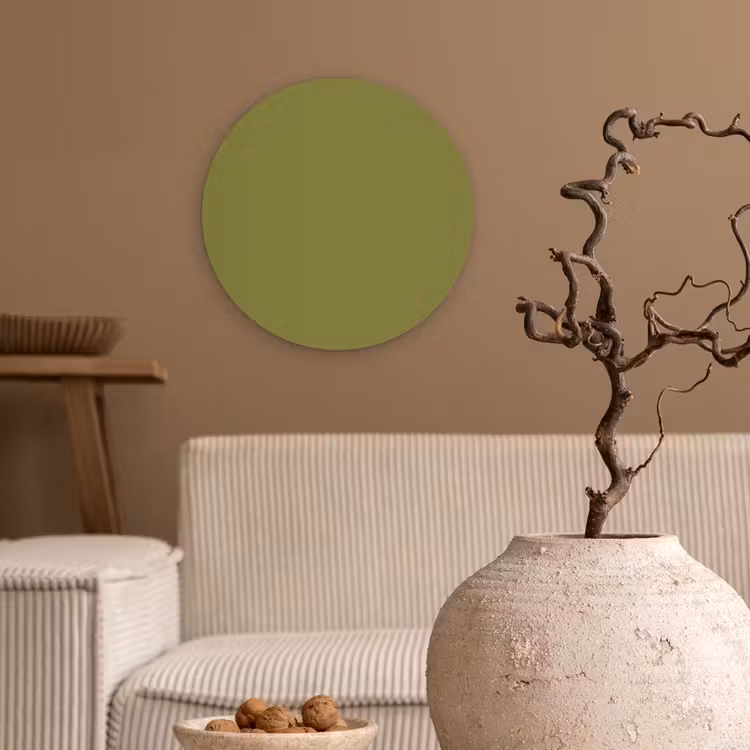 Juniper - Groen - Organisch Wandcirkel kunststof plaat 5mm dik klein 188 -sfeer1