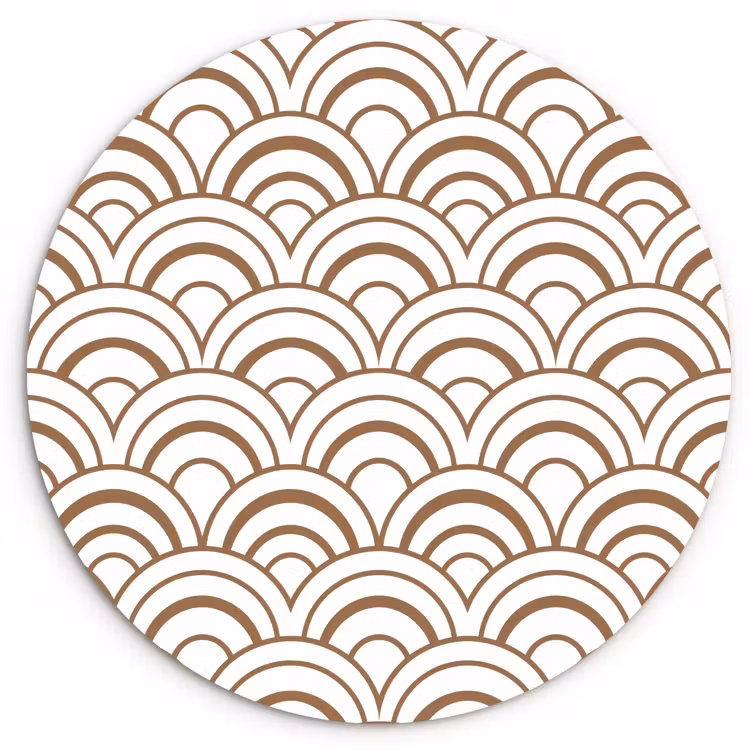 Klassiek - Motief - Terracotta Wandcirkel kunststof plaat 5mm dik klein 188 -3d