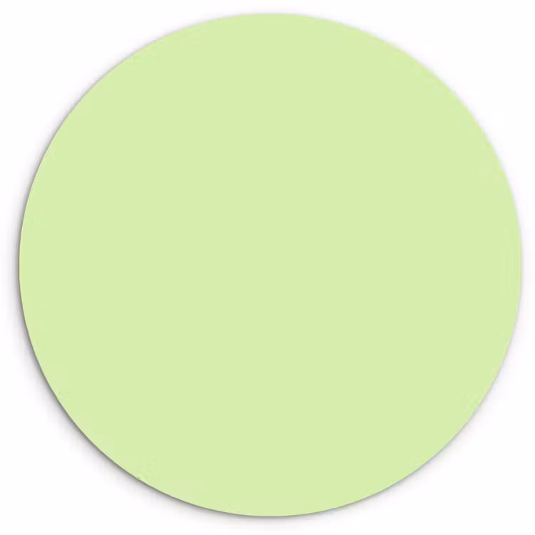 Light - Lime - Groen Wandcirkel kunststof plaat 5mm dik klein 188 -3d