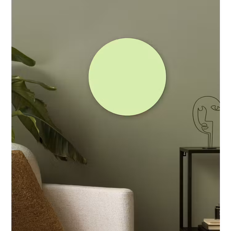 Light - Lime - Groen Wandcirkel kunststof plaat 5mm dik klein 188 -sfeer3