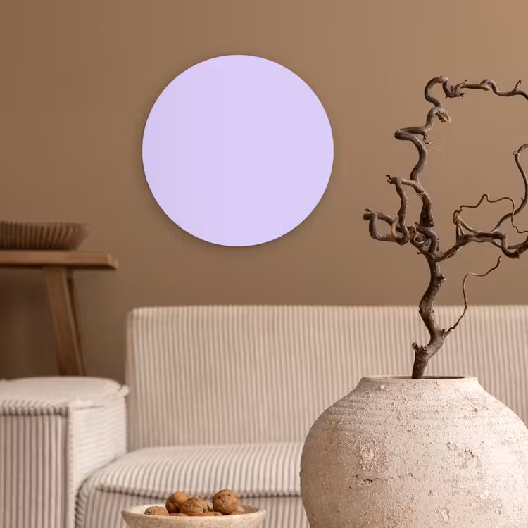 Light - Orchid - Paars Wandcirkel kunststof plaat 5mm dik klein 188 -sfeer1