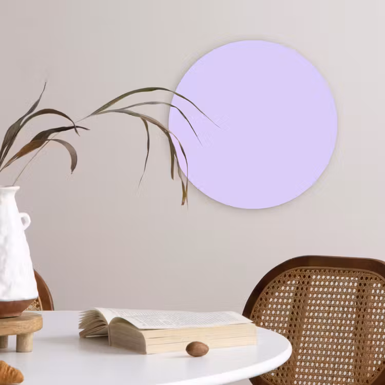 Light - Orchid - Paars Wandcirkel kunststof plaat 5mm dik klein 188 -sfeer4