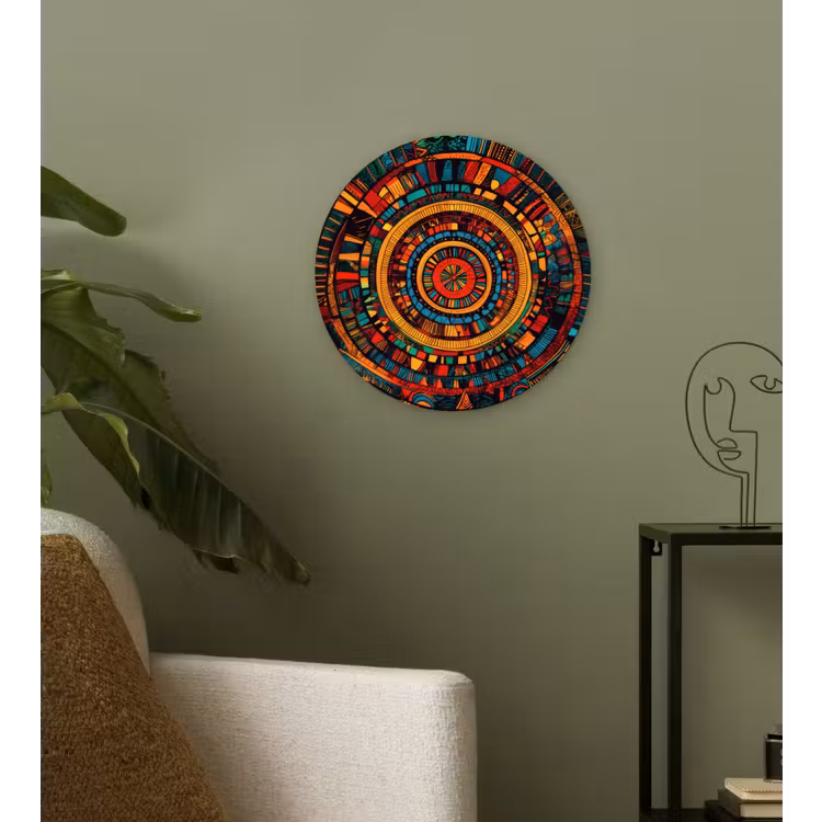 Mandala - Cirkels - Patronen Wandcirkel kunststof plaat 5mm dik klein -sfeer3
