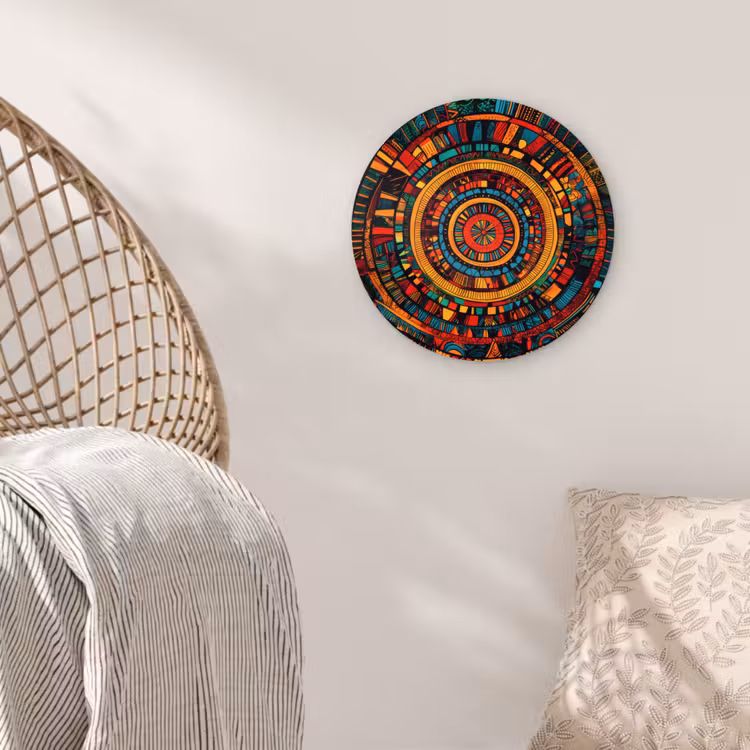 Mandala - Cirkels - Patronen Wandcirkel kunststof plaat 5mm dik klein -sfeer5