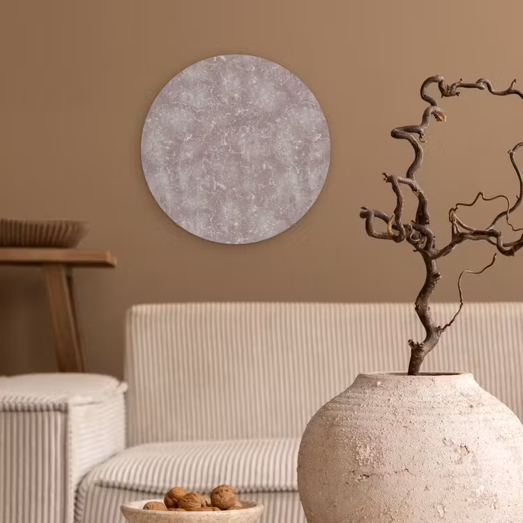 Marmer - Patroon - Mauve Wandcirkel kunststof plaat 5mm dik klein 188 -sfeer1