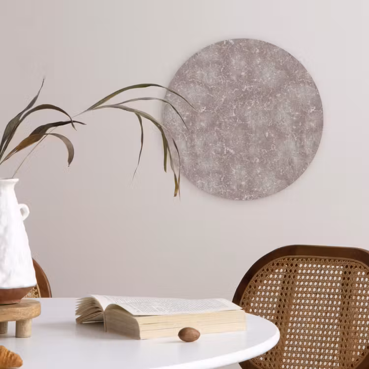 Marmer - Patroon - Mauve Wandcirkel kunststof plaat 5mm dik klein 188 -sfeer4