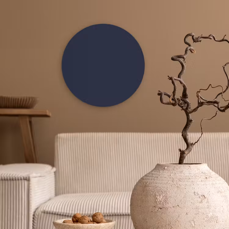 Midnight - Swing - Blauw Wandcirkel kunststof plaat 5mm dik klein 188 -sfeer1
